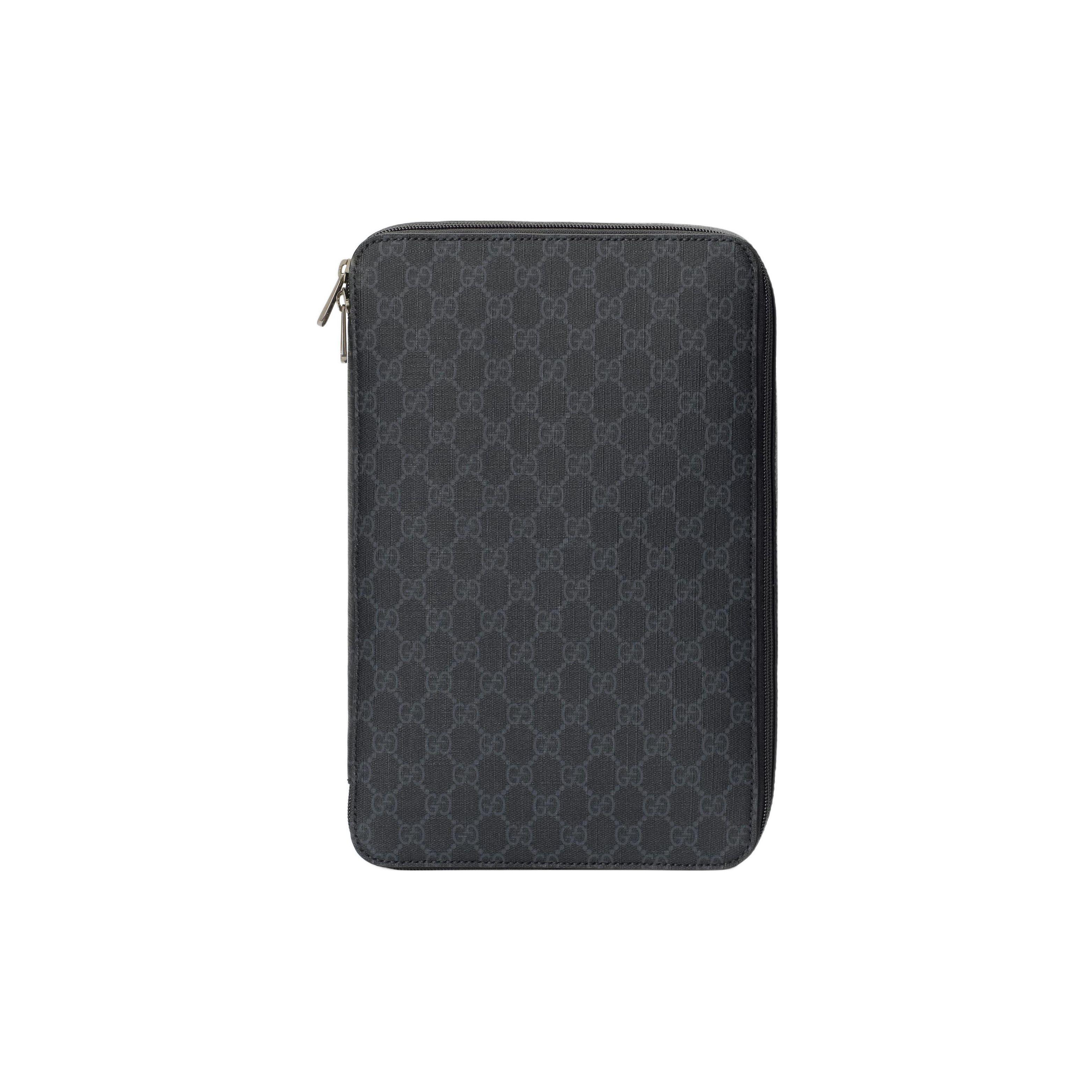 

Gucci Double G Logo Zipper Canvas And Leather Storage Bag Large Men Bags Black 726669-KGD0N-1000 Basic Set (Bag+Dust Bag)