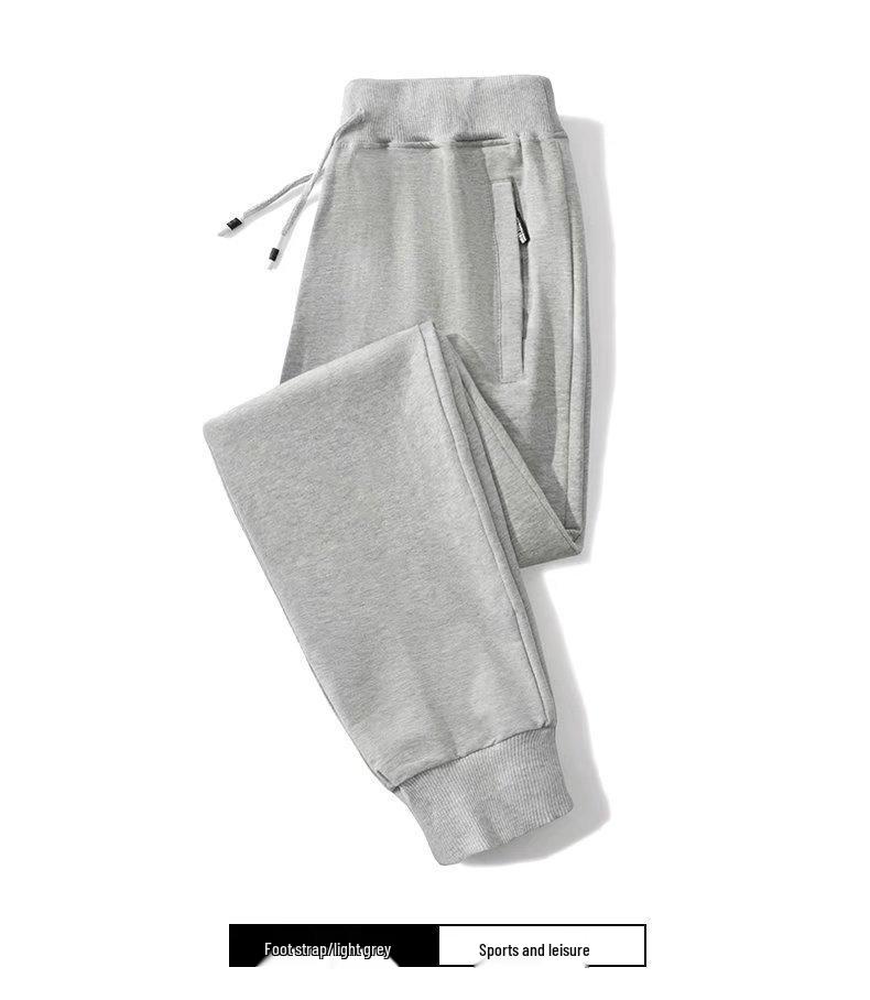 Men's Elastic Waist Fleece Sweatpants - Warm, Casual, Loose-Fit Sports Pants for Winter