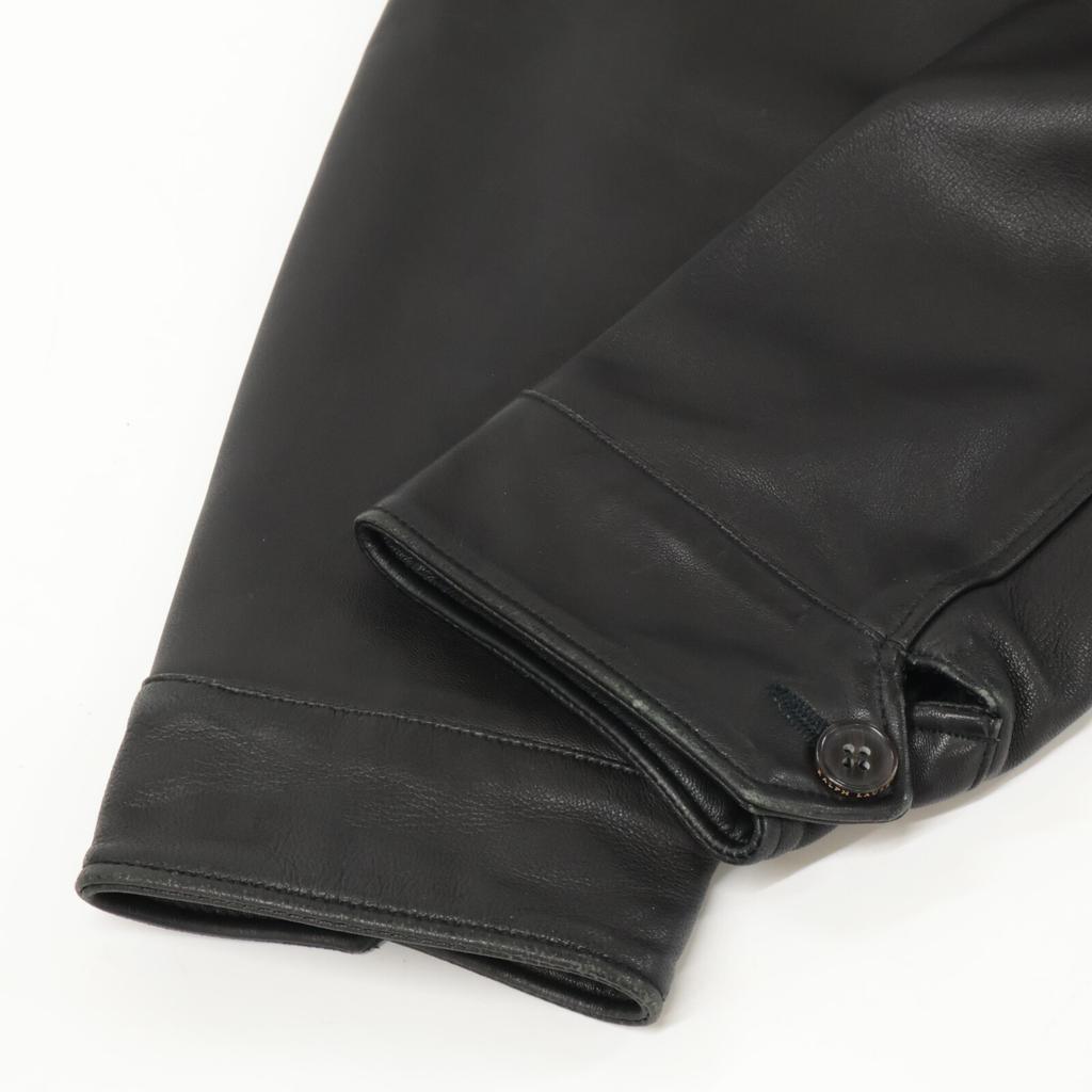 POLO RALPH LAUREN [Domestic Regular] Lambskin Single Riders Jacket L blackUsed