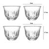 4pcs Sets Exquisite Glass Cup Tea Cup Shot Glass Transparent Drinking Glasses Light Luxury Wine Glass Party Elegant Glassware