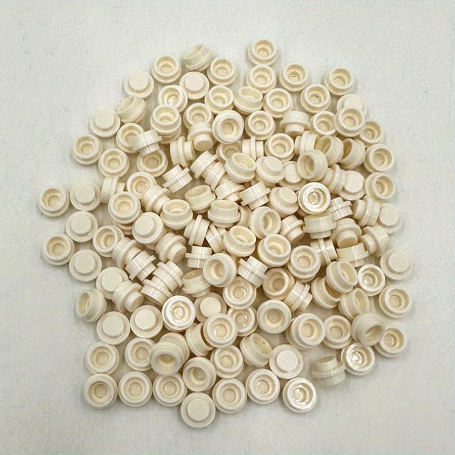 100pcs DIY Building Blocks 1x1 Round Plate Pixel Art Kit Brick Bulk Compatible 4073 Anime Figure Enlighten Gift for Children