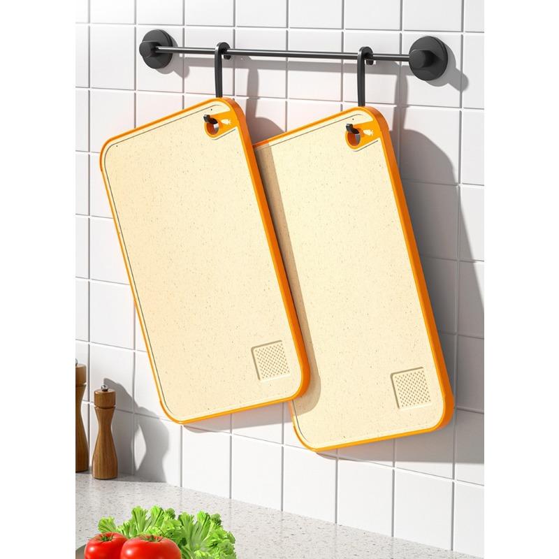 Cutting Board for Kitchen Double-sided Non-slip Wheat Straw Biodegradable Cutting Board Thick Chopping Board for Meat Fruit