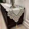 Table Flag American Polyester Fabric Hollow Embroidered Coffee Table Tablecloth Tv Cabinet Dust-Proof Long Tablecloth