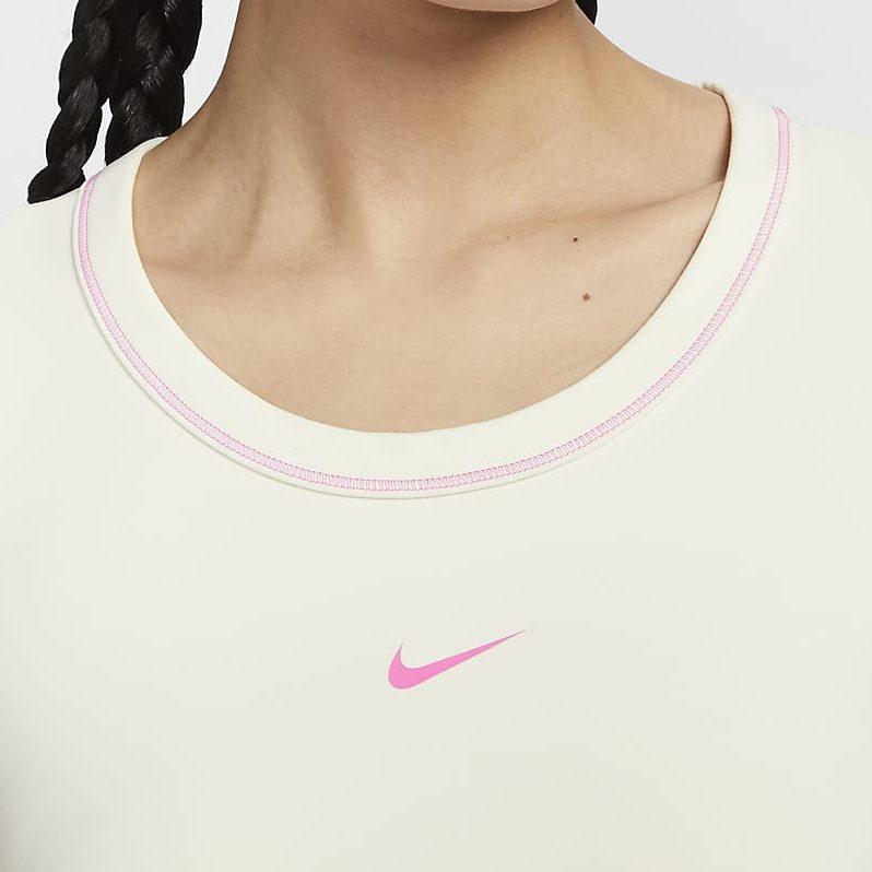 Nike Dri Fit One Fitted Crop Top Women's Sail White HM4584-133