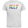LGBT Ally Pride White Adult T Shirt