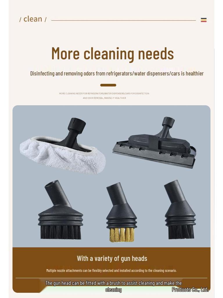 High-Temp, High-Pressure Kitchen Steam Cleaner - Compatible with US & EU Standards