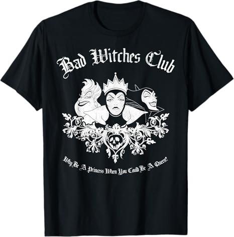 Villains Bad Witches Club Group Black TShirt S