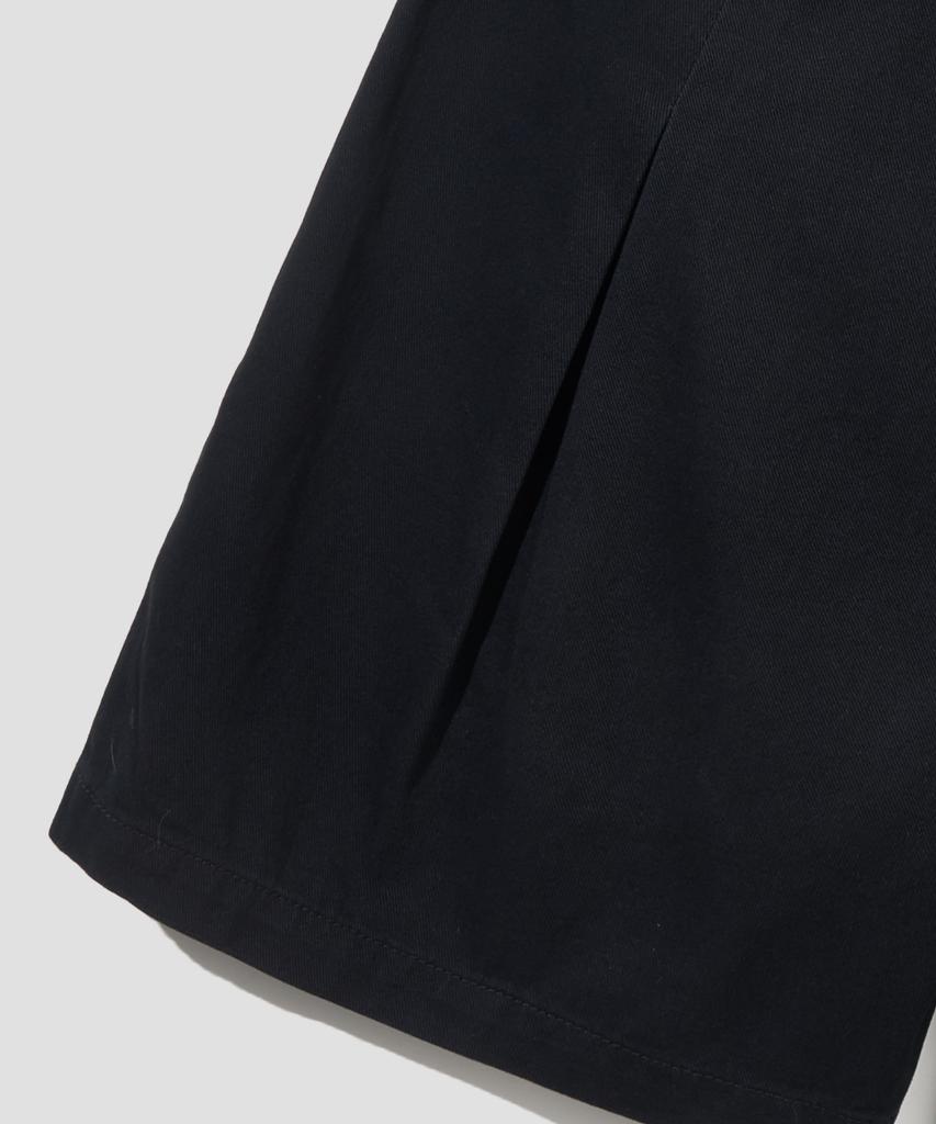 AGOD Double-Pleat Elastic String Bermuda Shorts [Black]