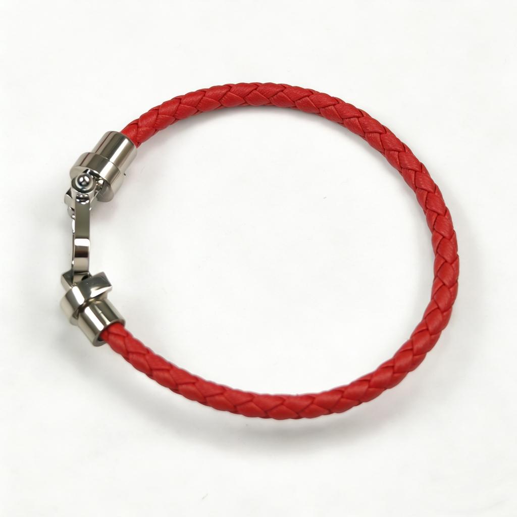 European and American Fashion U-shaped Bracelets Multi-color Braided Leather Rope Magnet Buckle Horseshoe Bracelet Personality Trend
