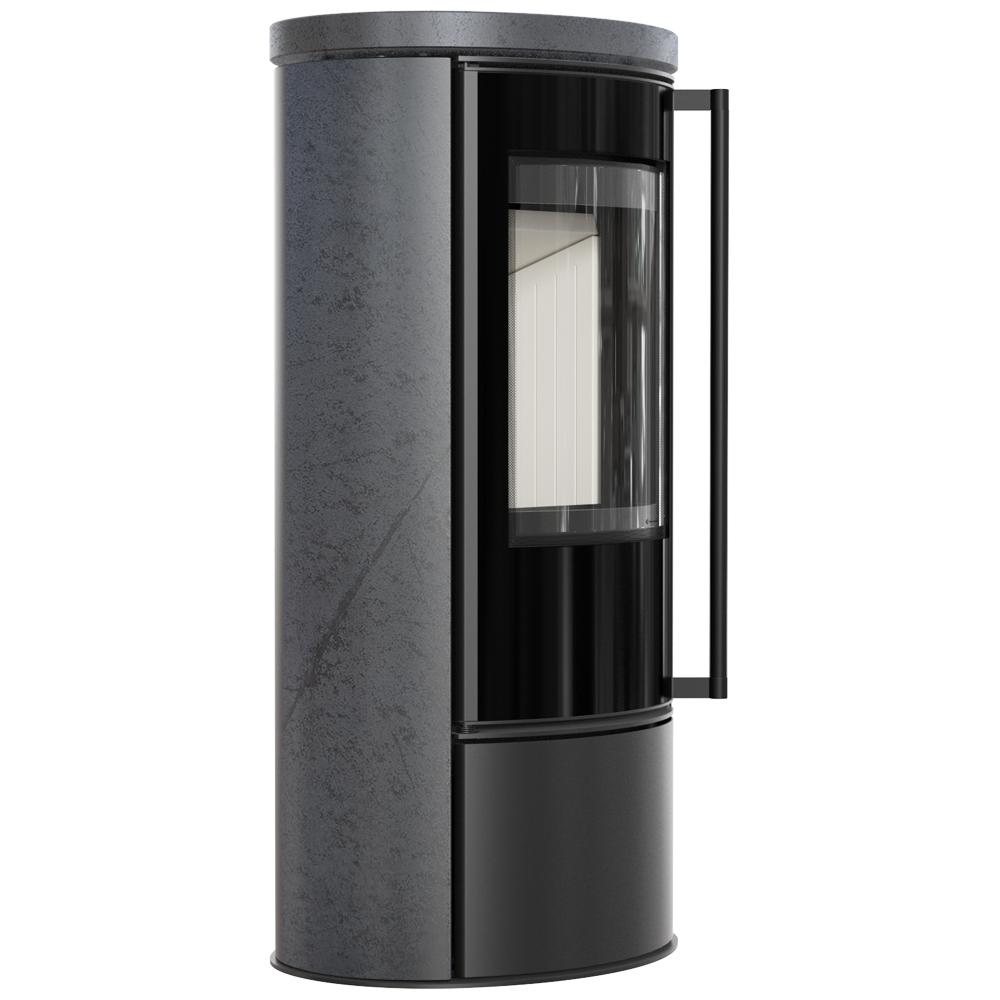 KRATKI ERIK Ø150 5.5 kW GRAFITE SATIN Ceramic Stove Lid with Soft Close