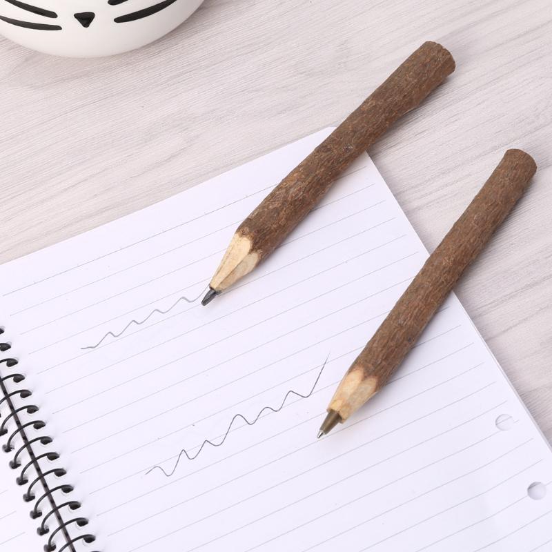 Creative Tree Wooden BallPoint Pen For Writing Office School Supplies Stationery