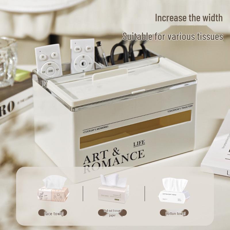 Luxury Multi-Functional Tissue Box for Living Room and Kitchen - Stylish Storage Solution