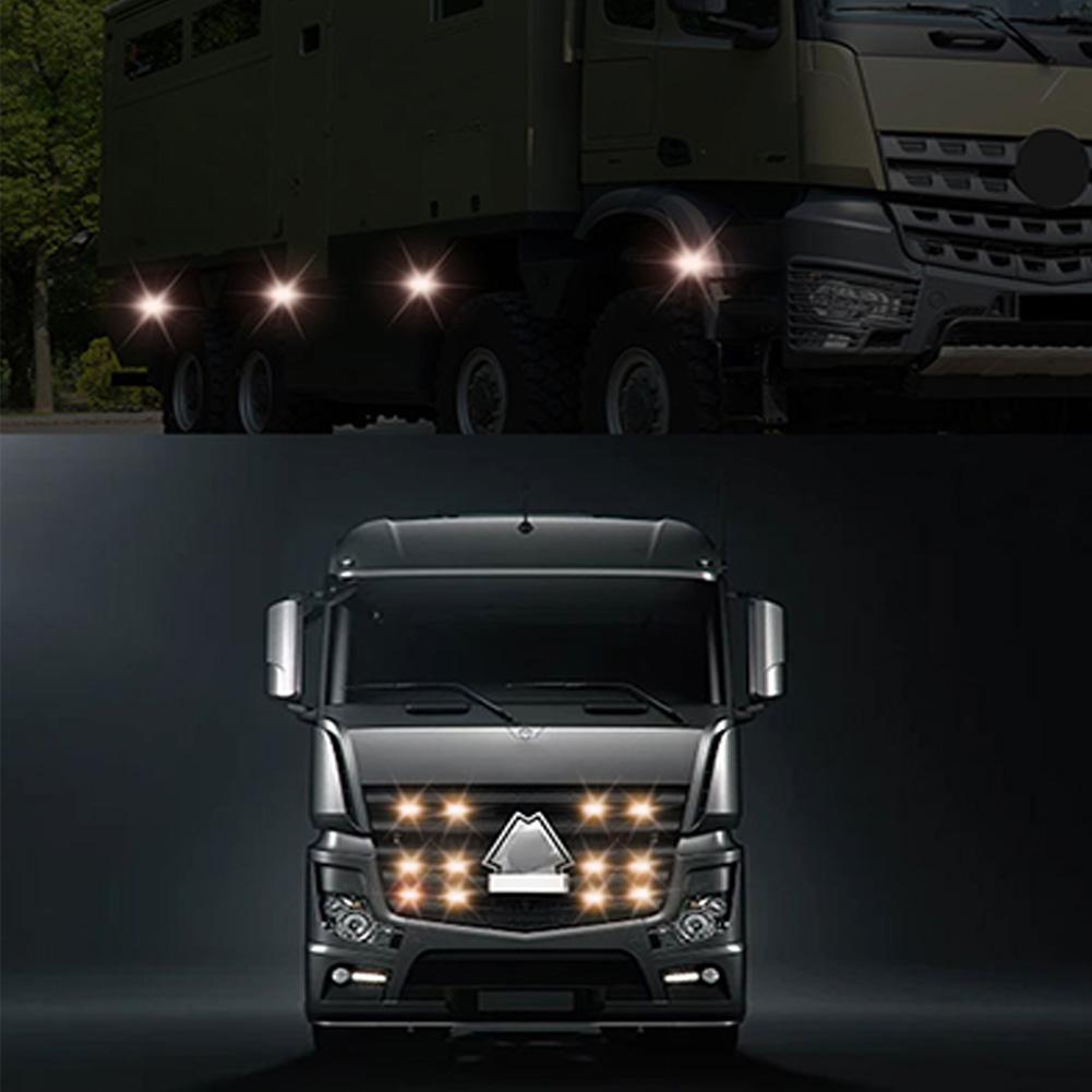 12LED Car Strobe Warning Light Cheap Strobe Grille Flashing Lightbar Truck Car Beacon Lamp Amber Traffic Clearance Light