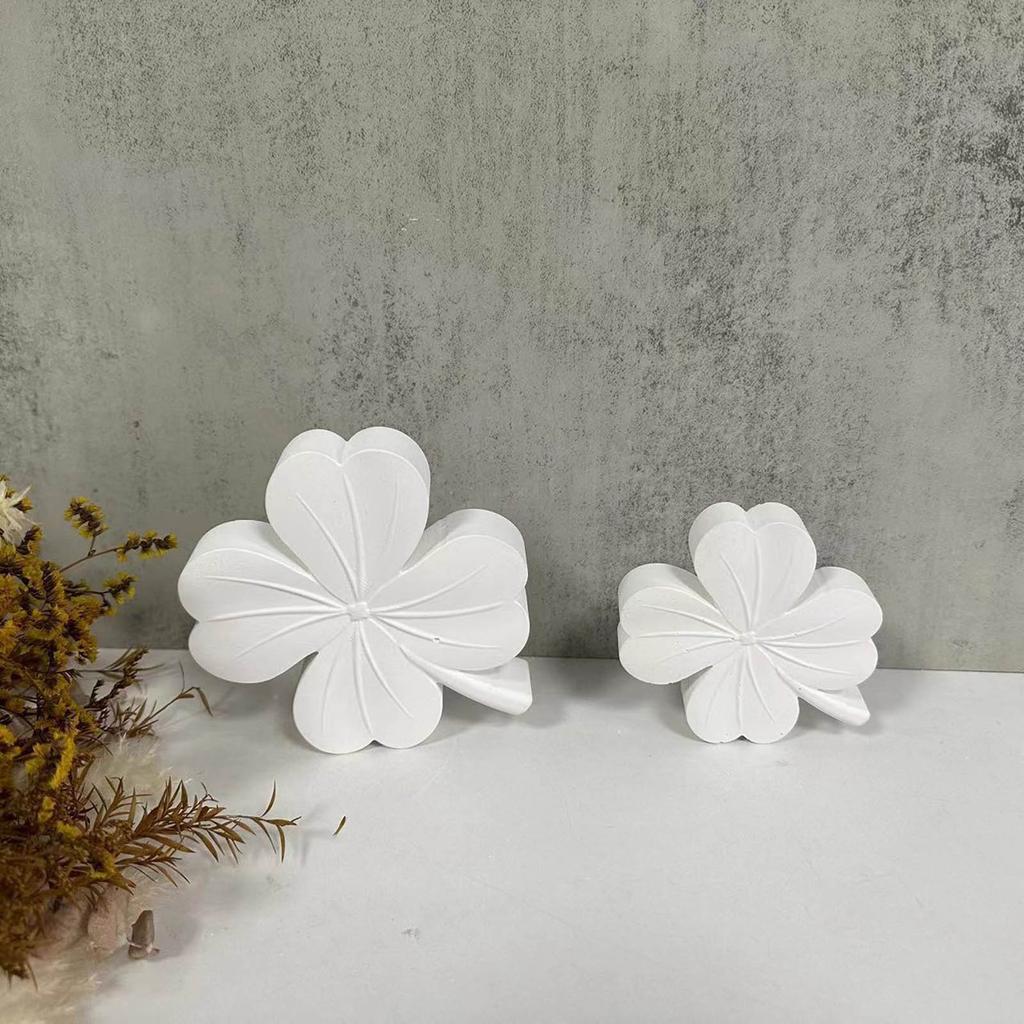 Leaves Candle Molds Clover Candle Molds for Candle Soap DIY Craft Gypsum Decorations Christmas Gift Home Decorations