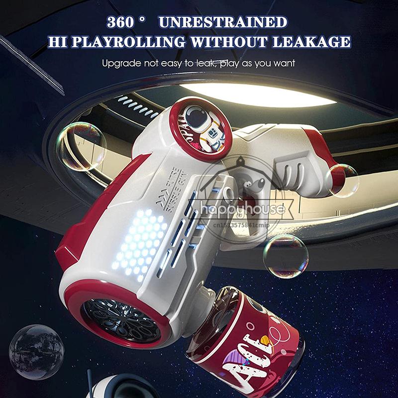 Astronaut Automa Bubble Machine for Children Bubble Gun Rocket Launcher Bubble Blower For Kids Soap Bubble Maker Summer Toys