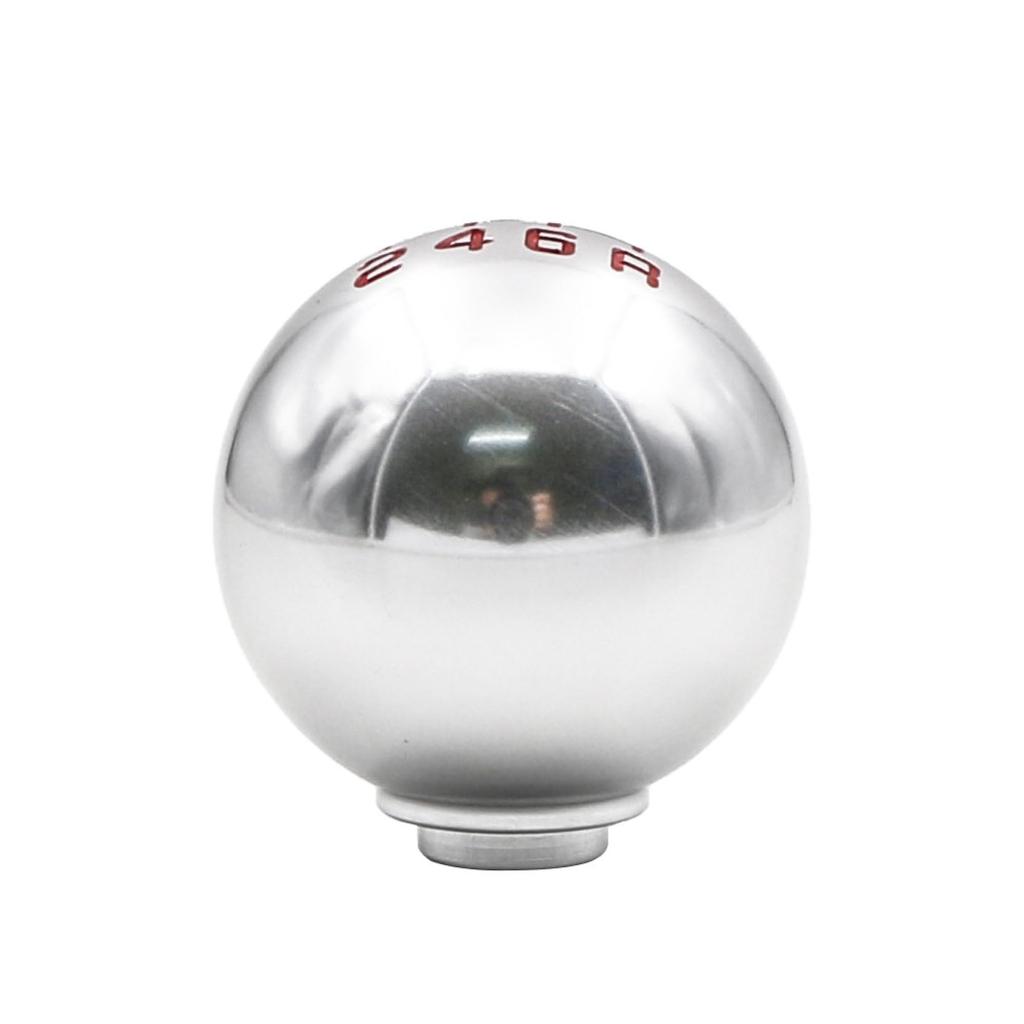 COZENTA Shift Knob Mission Knob Round M10*1.5 Aluminum Mission 6 Speed (Silver)