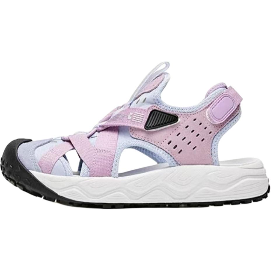 Under Armour Casual Fashion Versatile Anti-Kick Waterproof Breathable Quick-Dry Non-Slip Childrens Sandals Kids Sandals Light-Purple 2421505ZS