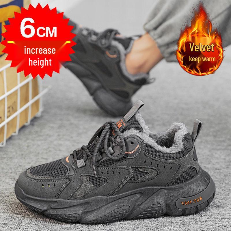 

Мужские модные зимние ботинки на толстой подошве с флисовой подкладкой: Серый, Хаки, Черный 41 - Priority Shipping