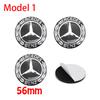 4Pcs 56mm 60mm 65mm Car Wheel Stickers Center Hub Cap Car Emblem Badge Decal For Mercedes Benz AMG W204 W205 W210 W211 W212 W213