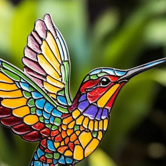 Colorful Insect Stake Metal Bee Garden Stake Animal Bird Snail Design Plant