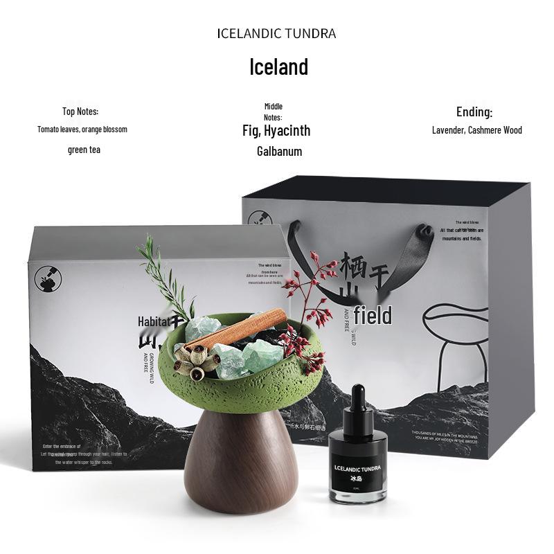 Aroma Stone Essential Oil Diffuser Gift Box - Long-Lasting Indoor Air Freshener & Hotel Ornament with Customizable Fragrance 