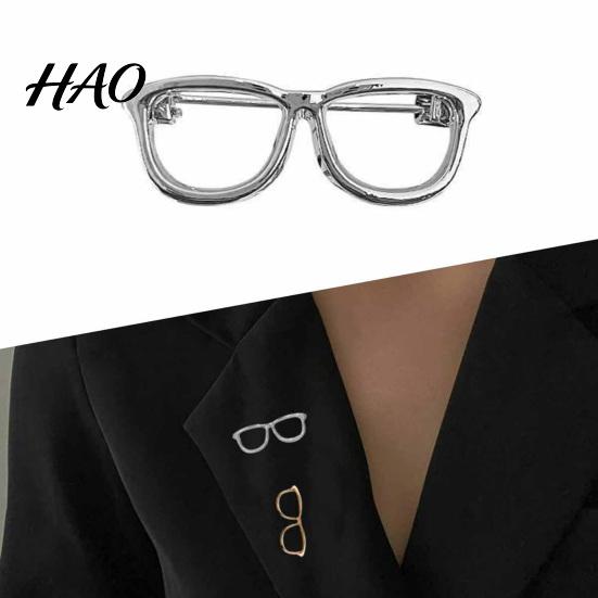 Women Decorative Pin Alloy Glasses Brooch for Men Women, Eyeglasses Shape Lapel Zinc Pin, Accessory Suits Shirts Sweaters Daily Outfit