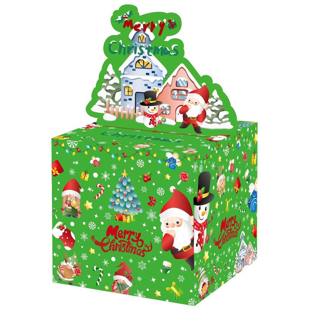 Christmas Gift Themed Box With Santa Design For Holiday Events And Gift Exchange