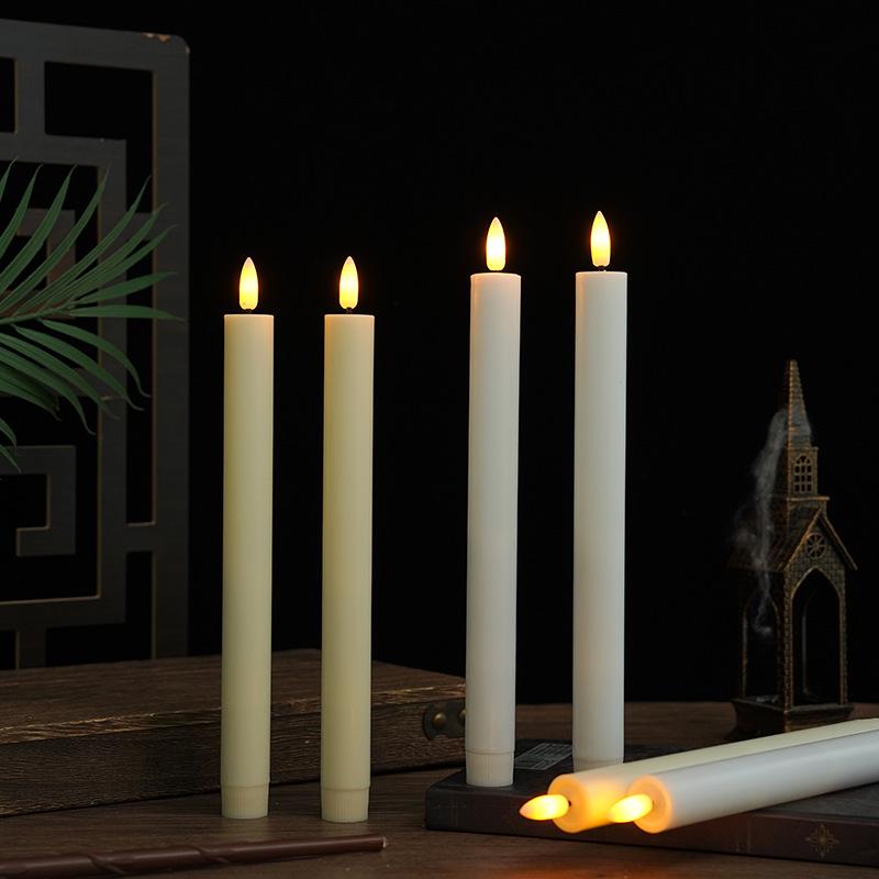 Long-Handled Remote-Controlled Flickering LED Candle for Home and Party Decor
