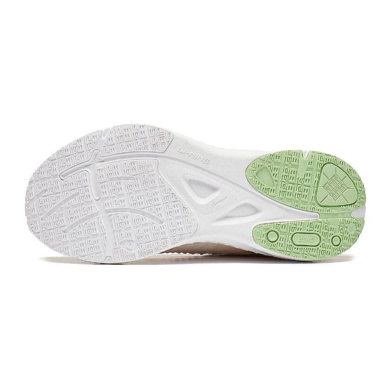Li Ning Kids Kunpeng V2 Comfortable Shock Absorbing Durable Low Top Running Shoes Kids Running Shoes Pink White YKFT072-6