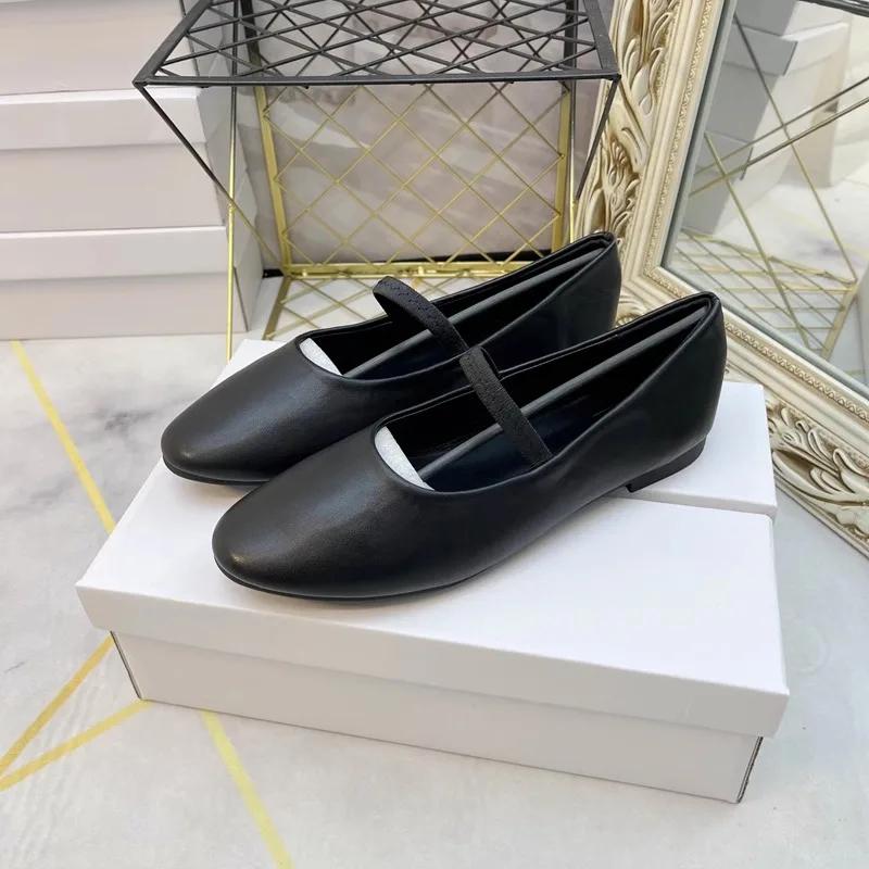 Fashion Flat Shoes for Women Spring Autumn Mary Jane Round Toe Shallow Mouth Elastic Band Ladies Shoe Ballet Shoes for Women loafers