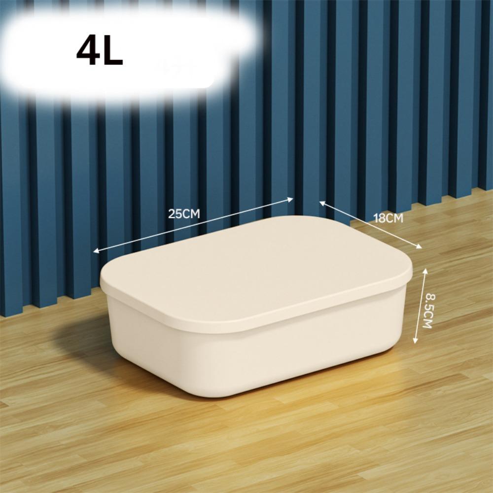 Neue stapelbare Aufbewahrungsbox mit Deckel, Kunststoff, Praktische Tisch-Organizer-Box, Solider Behälter für Zuhause, Schlafzimmer