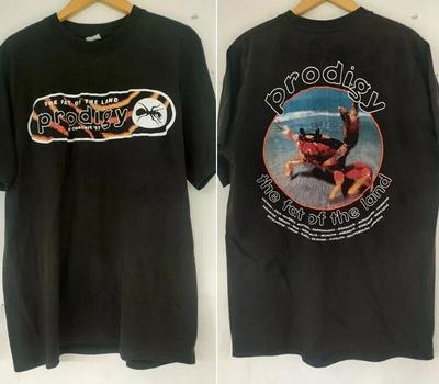 Prodigy Band '97 The Fat Of The Land Noir Basique Réimpression T-shirt 2 Faces S-5XL T-shirt Unisexe