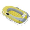 Yellow PVC Inflatable One Person Rowing Air Boat Fishing Drifting Diving Tool
