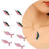 4 Stück/Set 3D Fischförmige Perlen DIY Anhänger Handgefertigte Bastel-Taschenanhänger Haarnadel-Herstellungs-Set