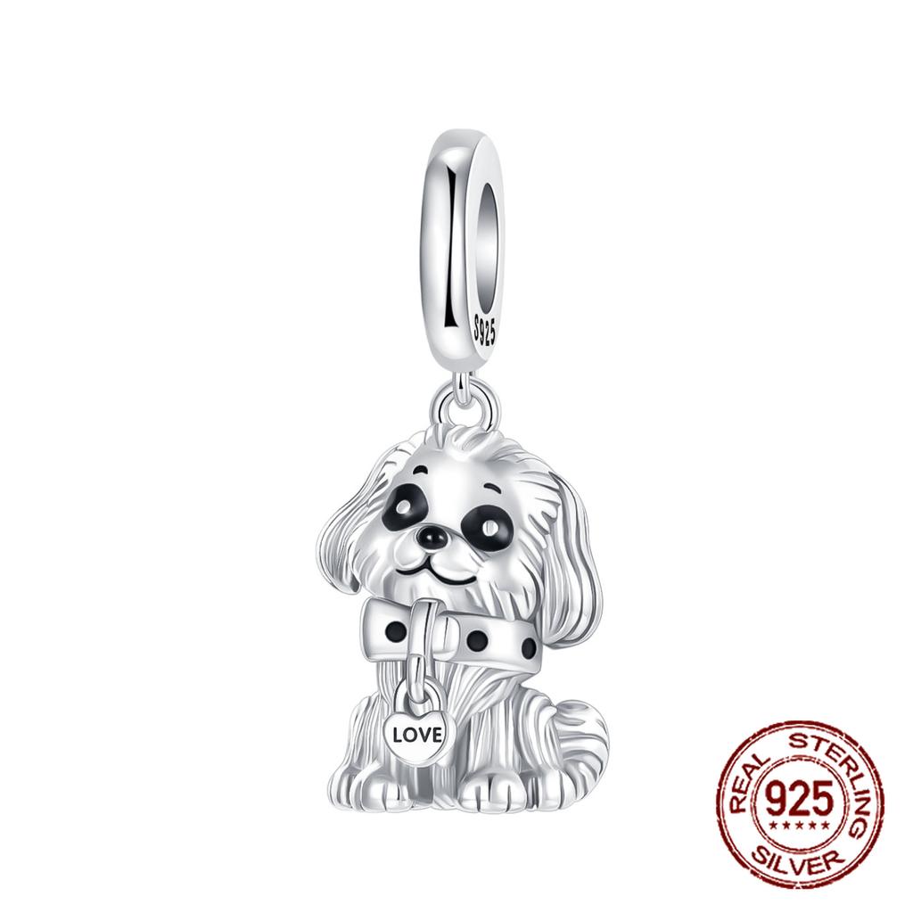 Copper Dog Furbaby Best Friend Devotion Guardianship Pendants Fits Genuine Charms Bracelet Women DoItYourself Jewellery Gifts