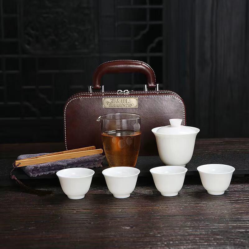 Chaxun Nordic Ceramic Portable Gongfu Travel Tea Set