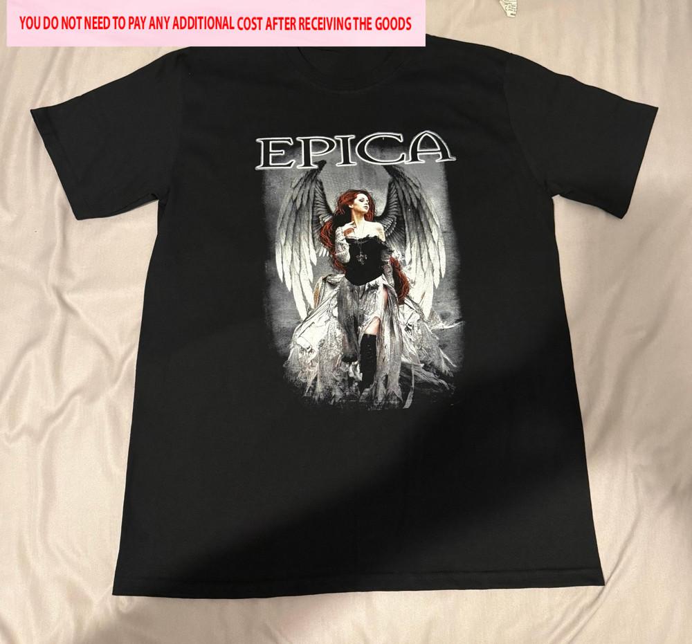 Inspirowana koszulka Epica Band OMEGA Bawełniana Czarna S-5XL SN249 Koszulka Unisex