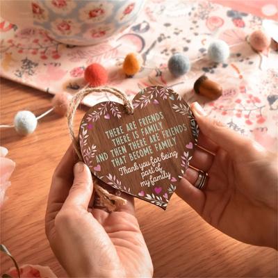 Mother's Day Gift Pendant With Wooden Wooden Sign Pendant