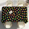 Rainbow Stripes Table Cloth Party Decor Dining Room Home Kitchen Patios Waterproof Stain-Proof Table Cloth