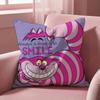 SSmiling CCheshire Cat Cushion Cover MultiScene Pillow Cover for Home  Car  Reversible Soft  Durable for Daily Use