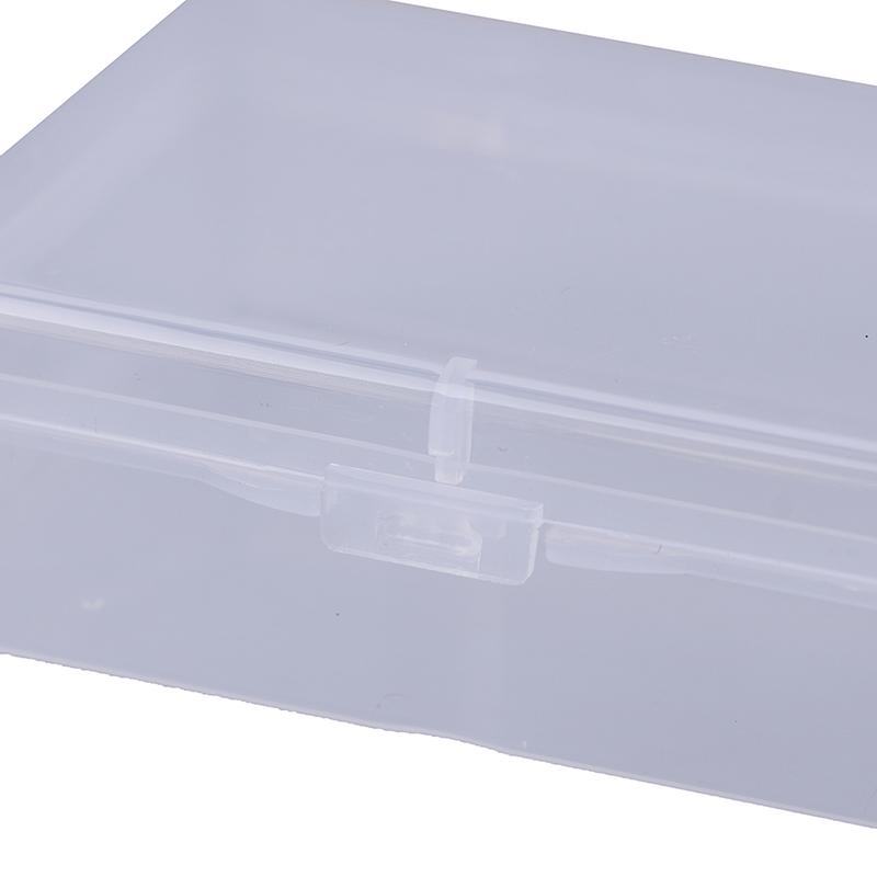 9cm*6.5cm*3cm Transparent Plastic Storage Box Clear Square Multipurpose