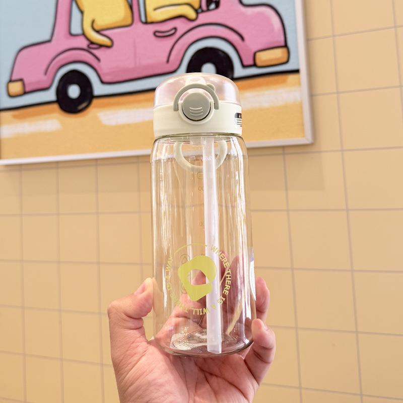 Tirtan Matte Flip-Top Water Bottle: Portable, Unisex, Simple INS Style for Students and Sports 470ml