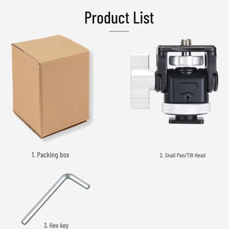 Adjustable Metal Ball Head Mount for DSLR Camera Monitors