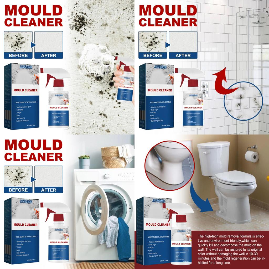 Spray Puternic pentru Îndepărtarea Mucegaiului Pentru Plafoane și Faianță de Baie Soluție de Curățare cu Efect Multiplu 60ml