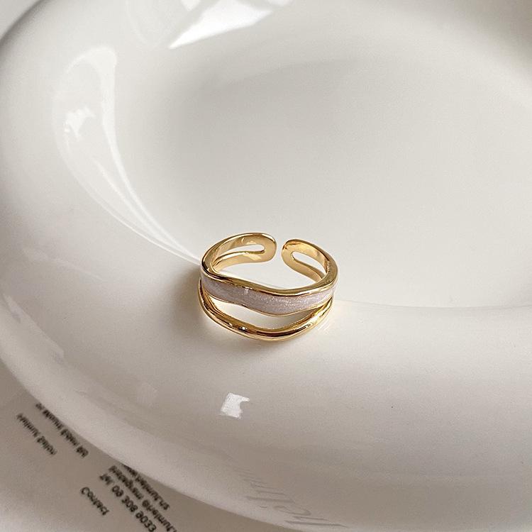 Purple Enamel Butterfly Ring - Luxurious and Vibrant, Versatile, Non-Fading Design for Women