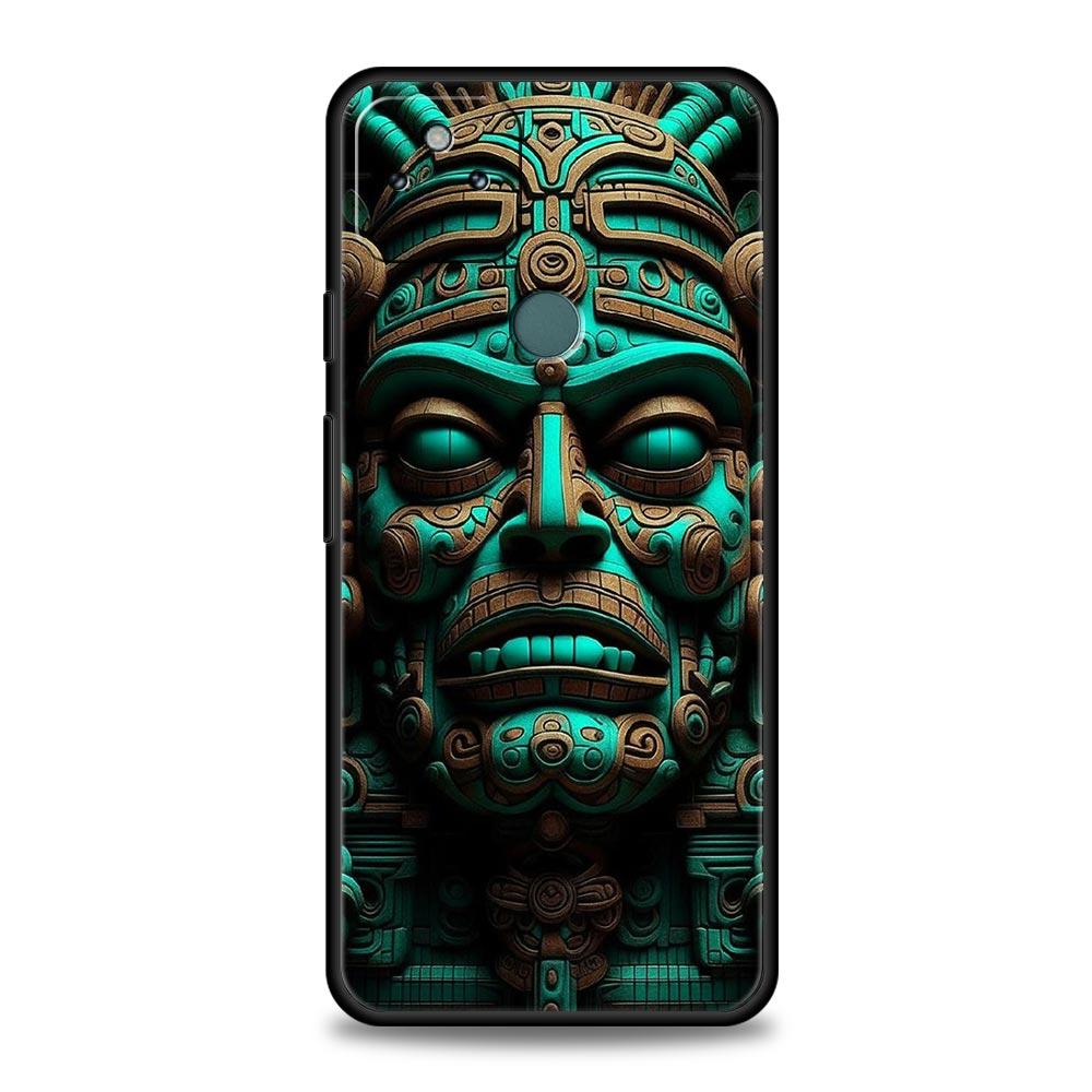 

Vintage Totem Painting Phone Case Cover for Google Pixel 10 9 8 7 6 9A 8A 7A 6A Pro Shockproof Soft TPU 10 Pro XL Shell Fundas Pixel 9 Pro XL