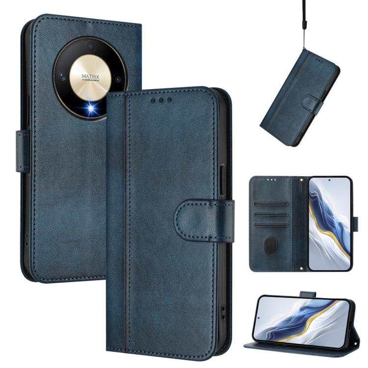 Linien-Spleißschnalle Retro Leder Handyhülle