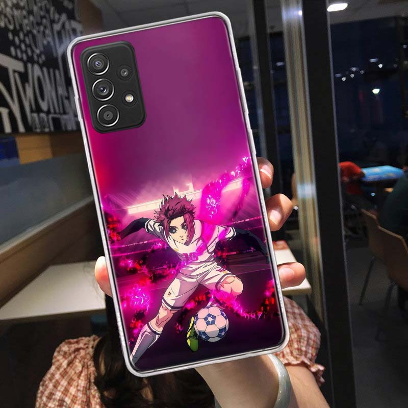 Blue Lock Anime Phone Case for Samsung A54 A57 A37 A17 A14 A15 A12 A24 A34 A55 A35 A25 A52S A07 A05S A04S A22 A32 A72 Galaxy Not
