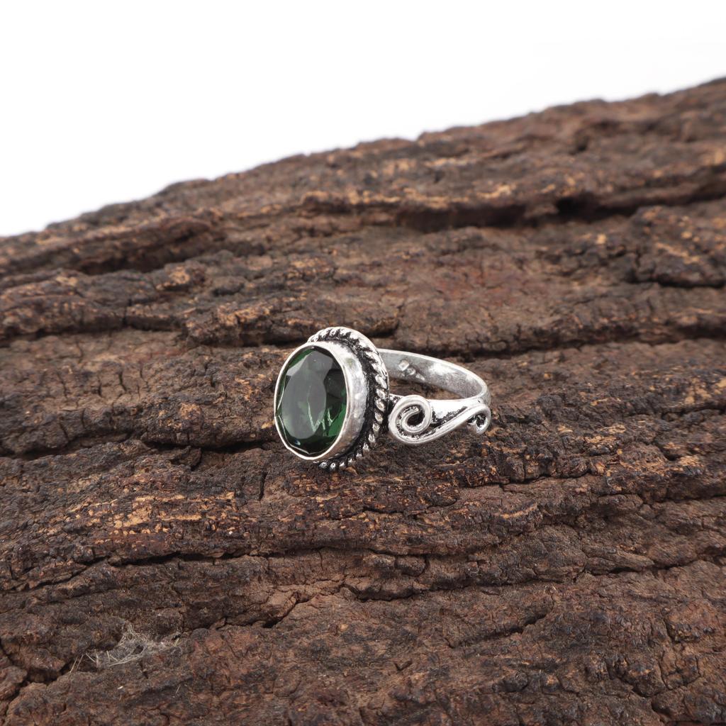 Green Tourmaline Gemstone Jewelry, 925 Sterling Silver Ring, Amazing Tourmaline Ring, Handmade Designer Jewelry For Women