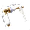 Ceramic And Metal Toilet Flush Handle for Household Cistern Tanks